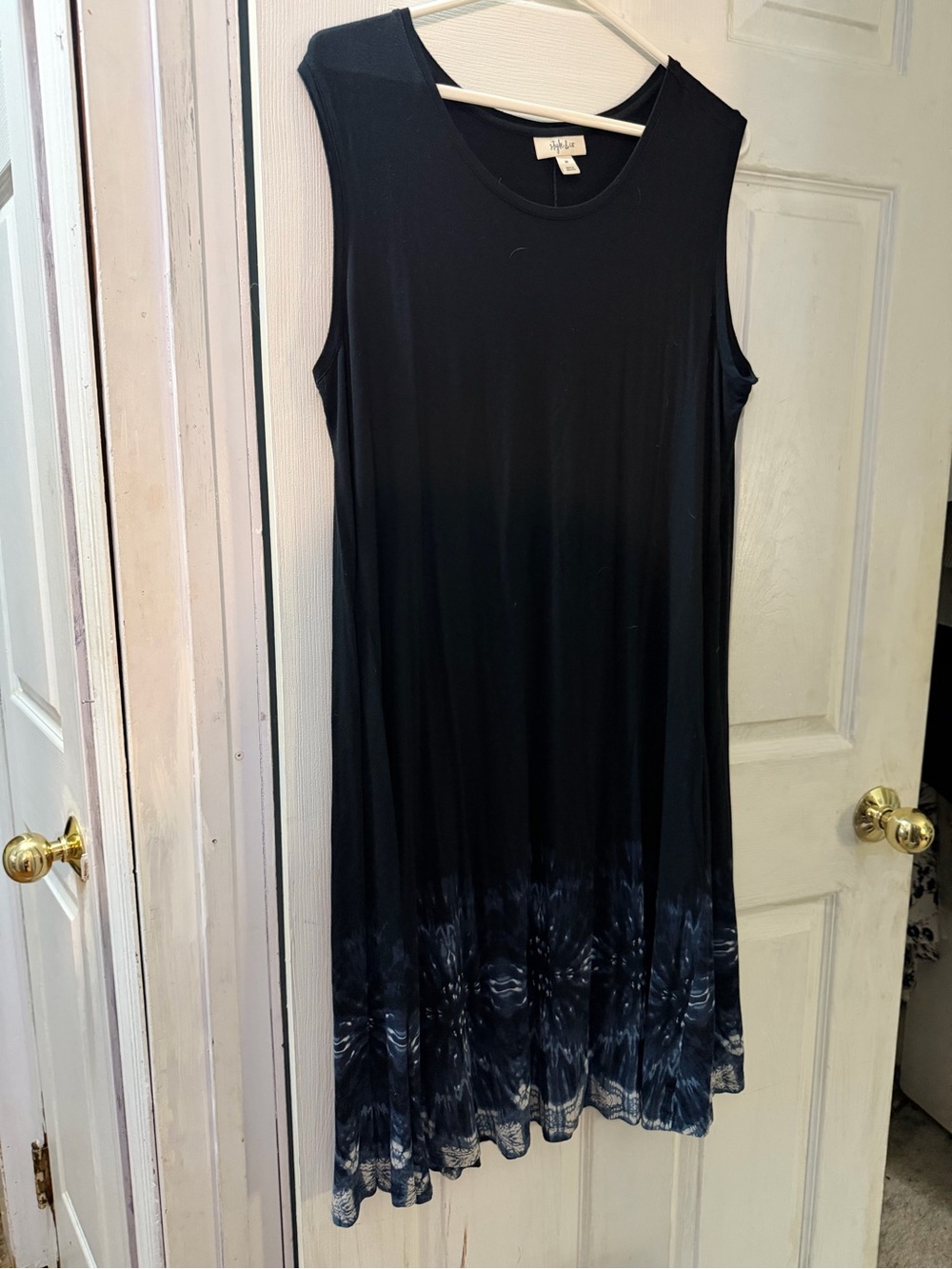 Style & Co. Black Round-Neck Top